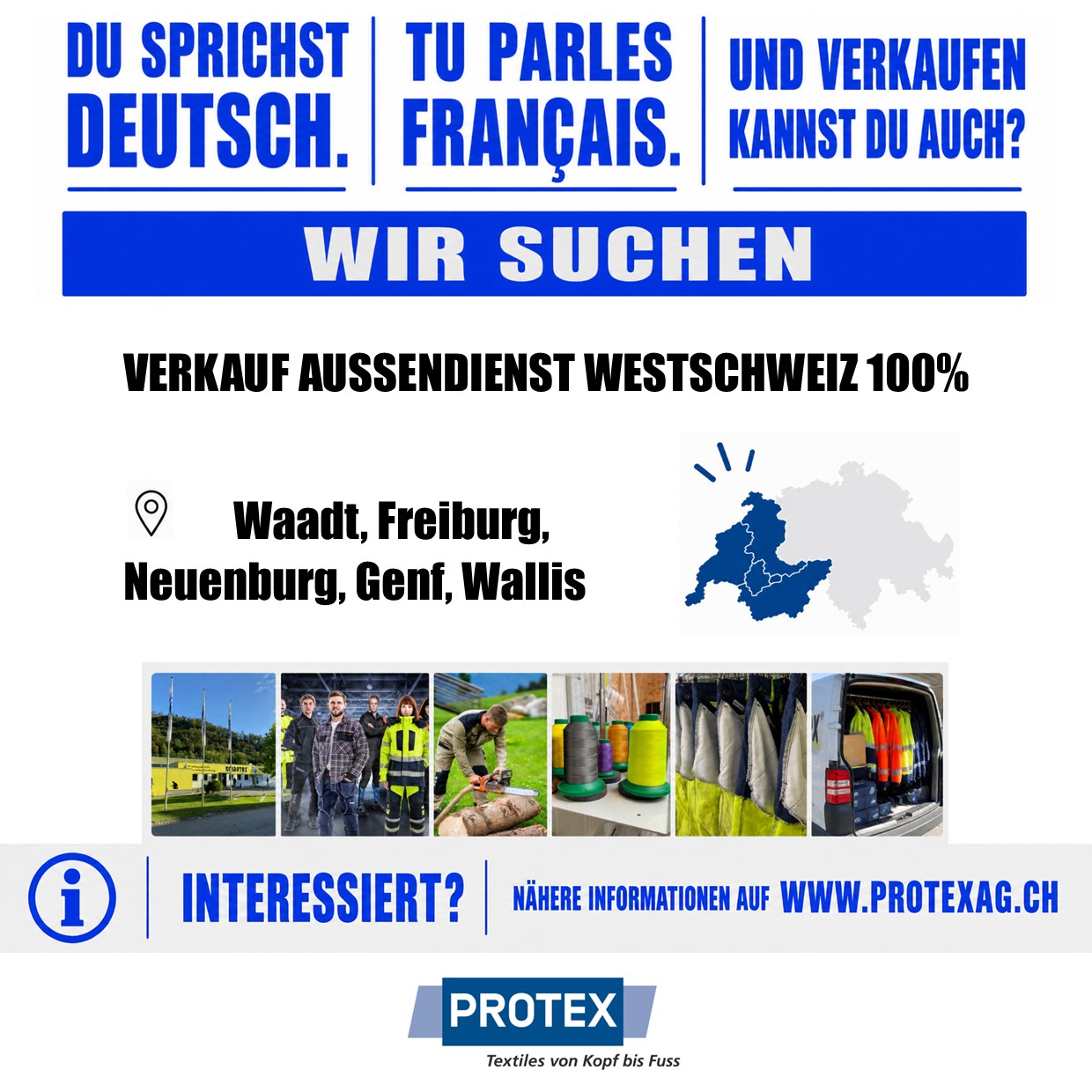 Wir suchen Verstärkung für die Westschweiz!